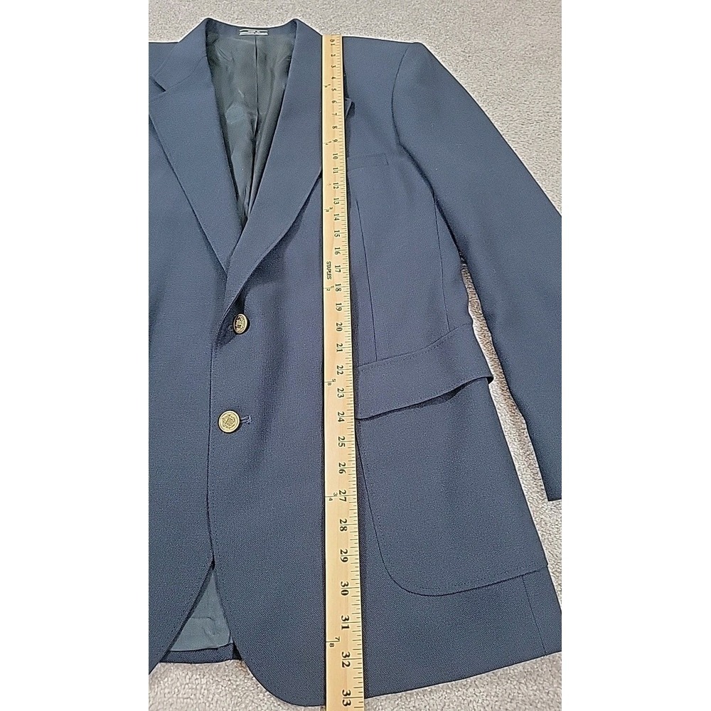 Barrington Men's Blue Blazer Size 44L - 4 Button Sport Jacket - Picture 6 of 12